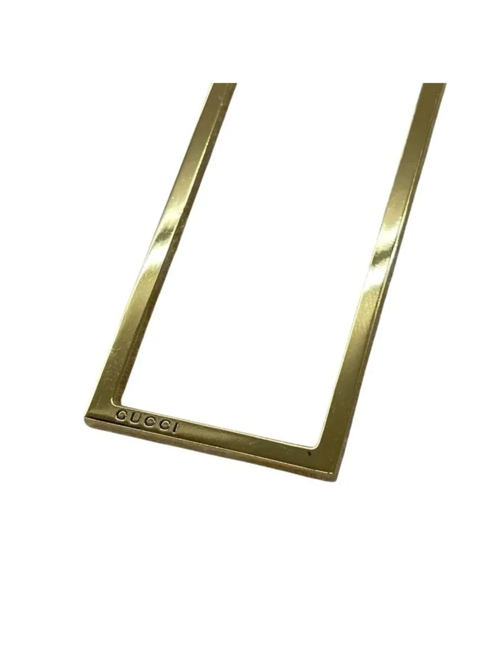 Gucci Large Rectangle Single Earring Gold Accessory Saree